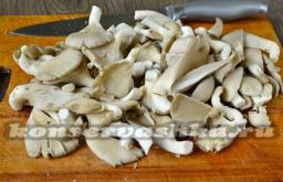 Canning oyster mushrooms at home for the winter